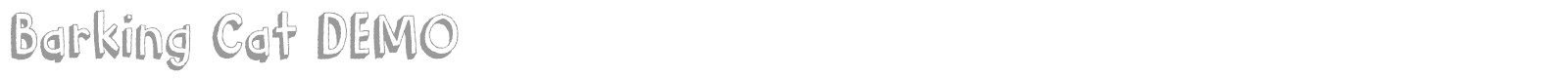 Barking Cat font preview